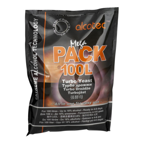 Дрожжи спиртовые "Alcotec MegaPack Turbo" 360 гр.